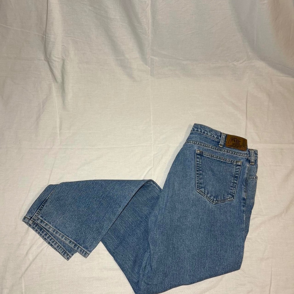 Mens Mustang Light Wash Denim (38x34)